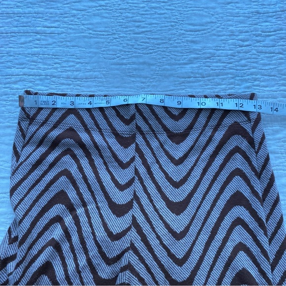 Urban Outfitters Flare Leggings 33 inseam Long Medium Brown wavy design pattern - Picture 6 of 10